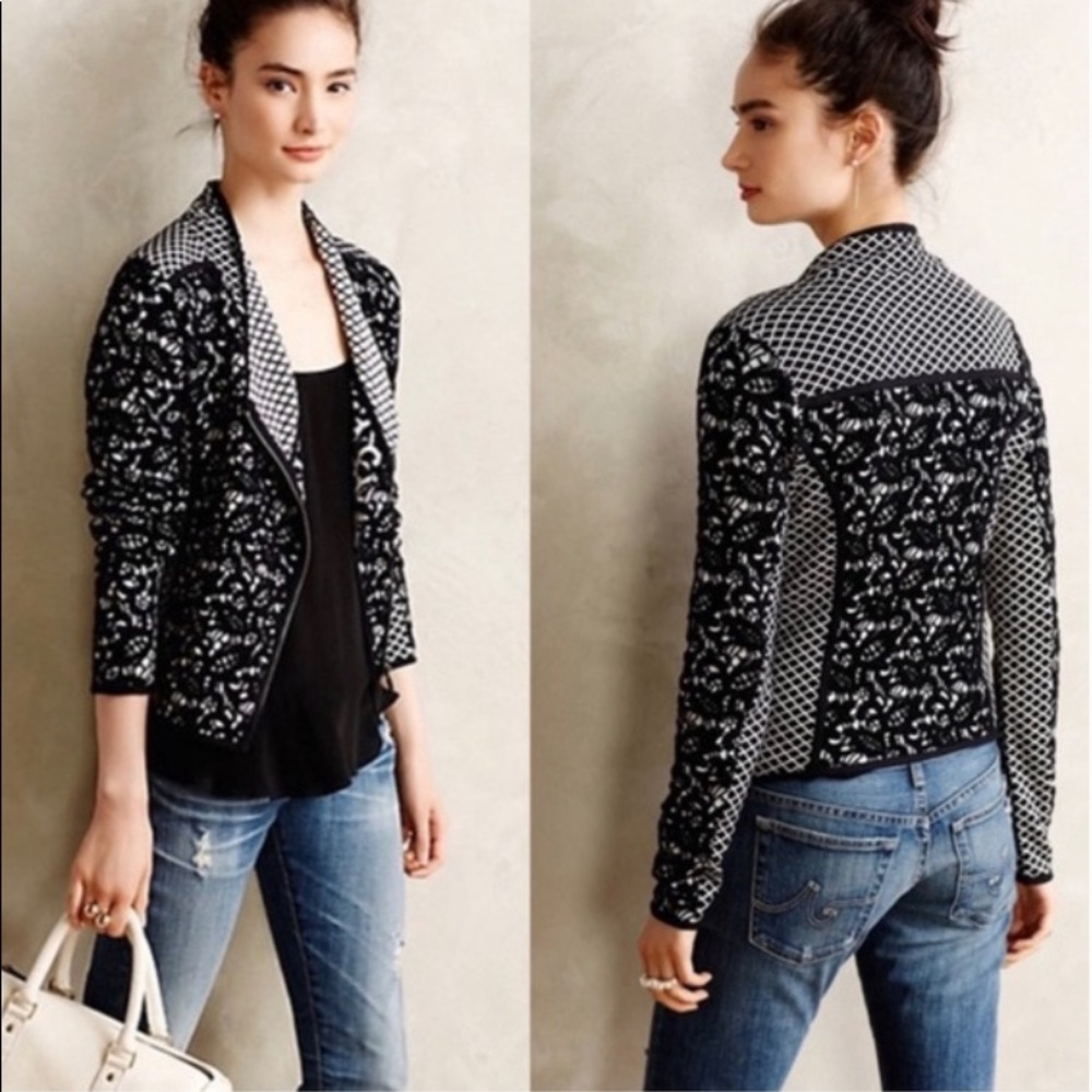 Moto Style Knit Jacket by Moth